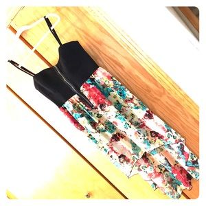 Material Girl Zipper Dress in Multi Color Floral